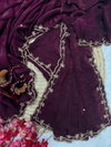 Fatima Soft Fandy Satin With Beautiful Khatli Cut Sarees Wholesale Price In Surat